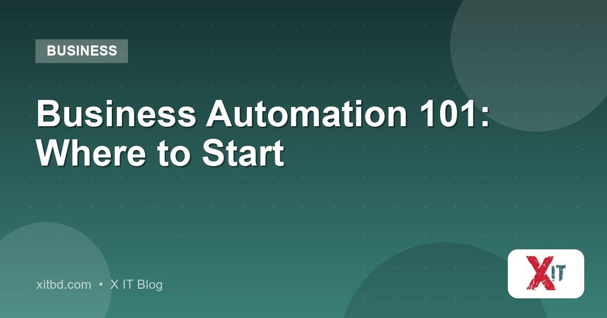 Business Automation 101: Where to Start