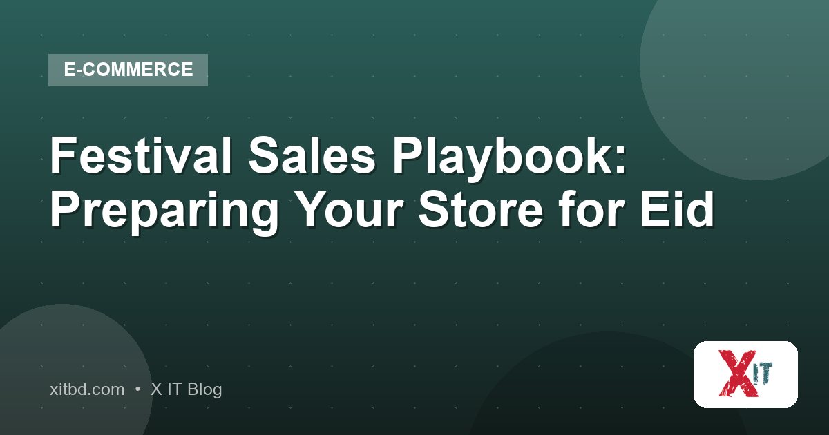 Festival Sales Playbook: Preparing Your Store for Eid