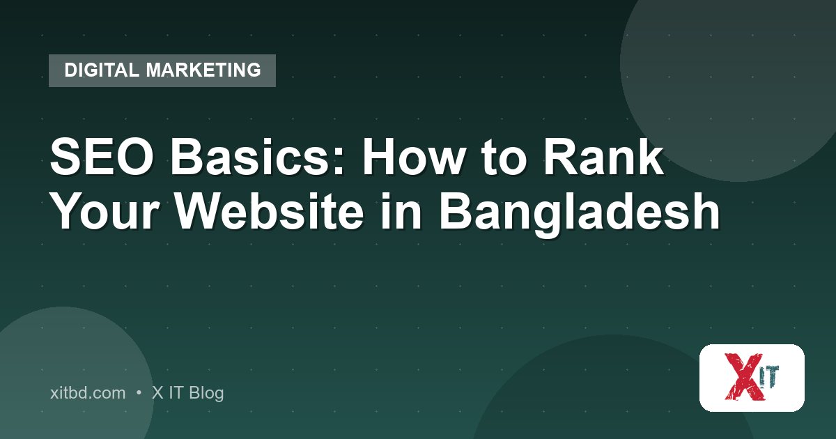 SEO Basics: How to Rank Your Website in Bangladesh